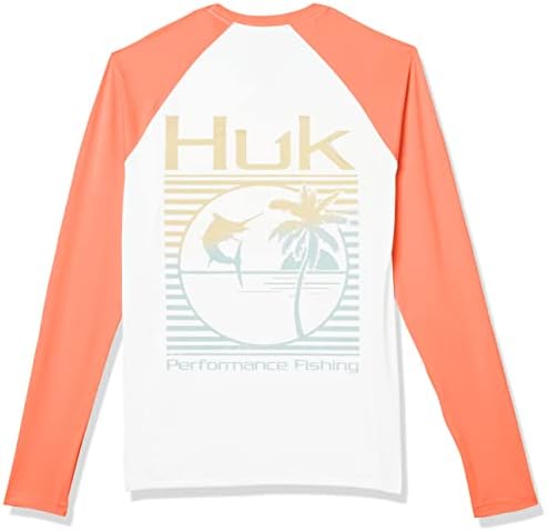 הכותרת הכפולה של HUK לנשים שרוול ארוך | שמש מגנה על חולצת דיג